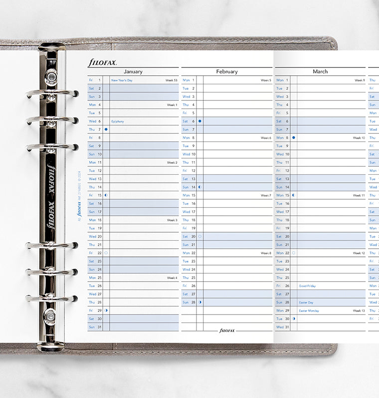 Vertical Year Planner A5 2027 - Filofax – Filofax CA