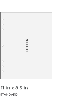LETTER SIZE ORGANIZERS COMPATIBLE