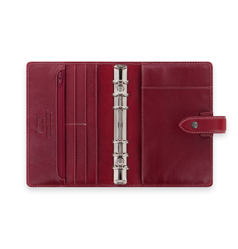 Malden Personal Leather Organizer in Burgundy