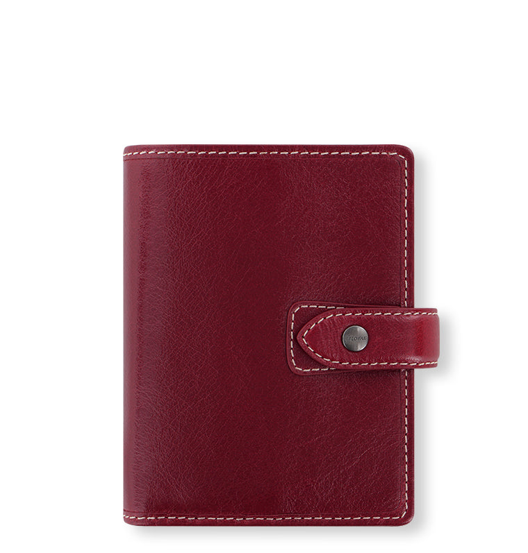 Malden Pocket Leather Organizer in Burgundy