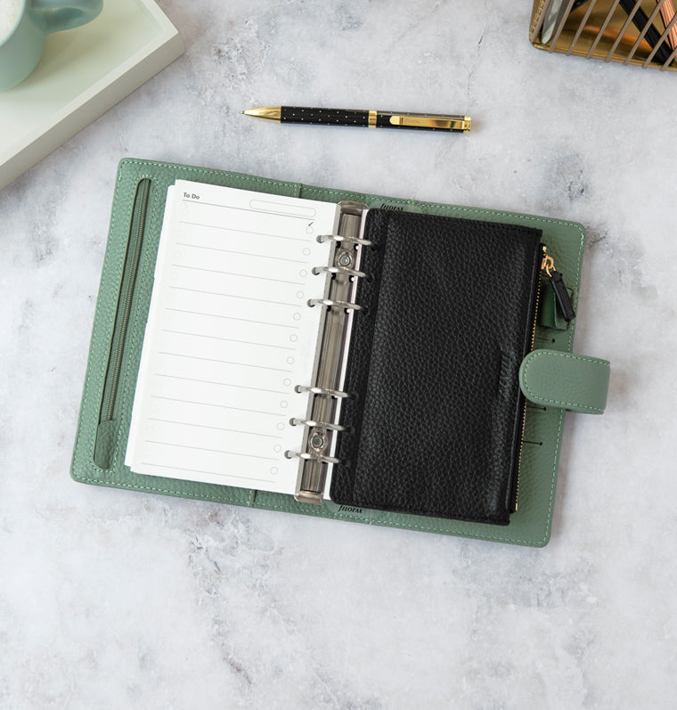 133009, Leather Zipper Pouch, Filofax