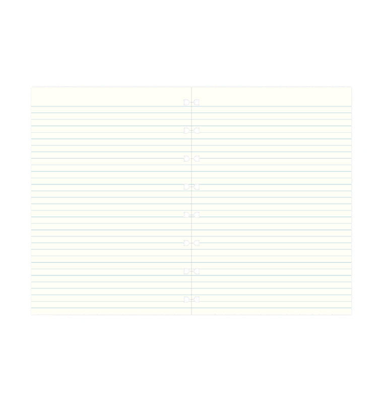 Filofax Notebook Ruled Paper Refill 