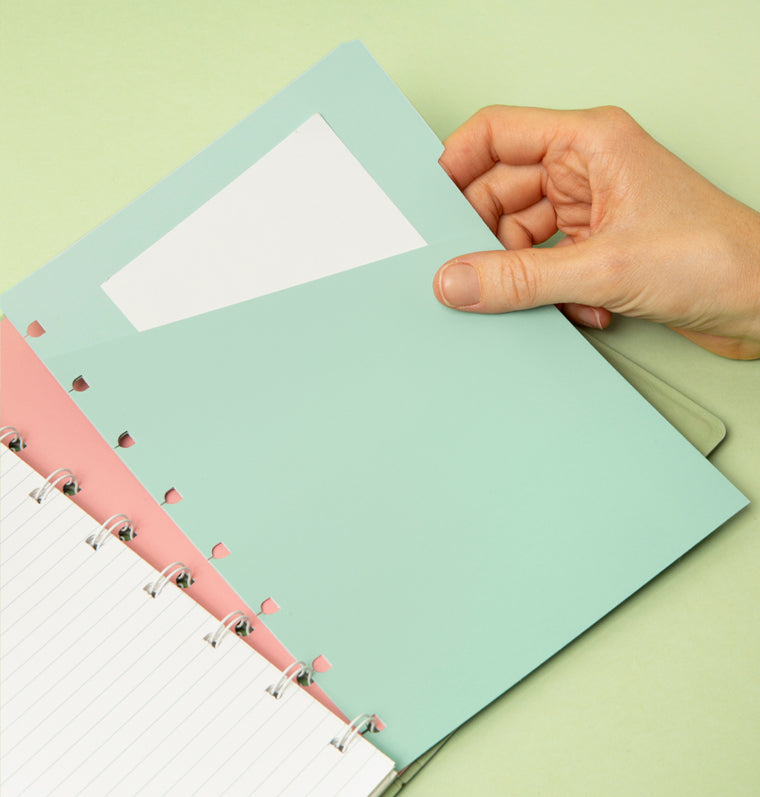 Filofax Classic Pastels A5 Refillable Notebook Sage 179544
