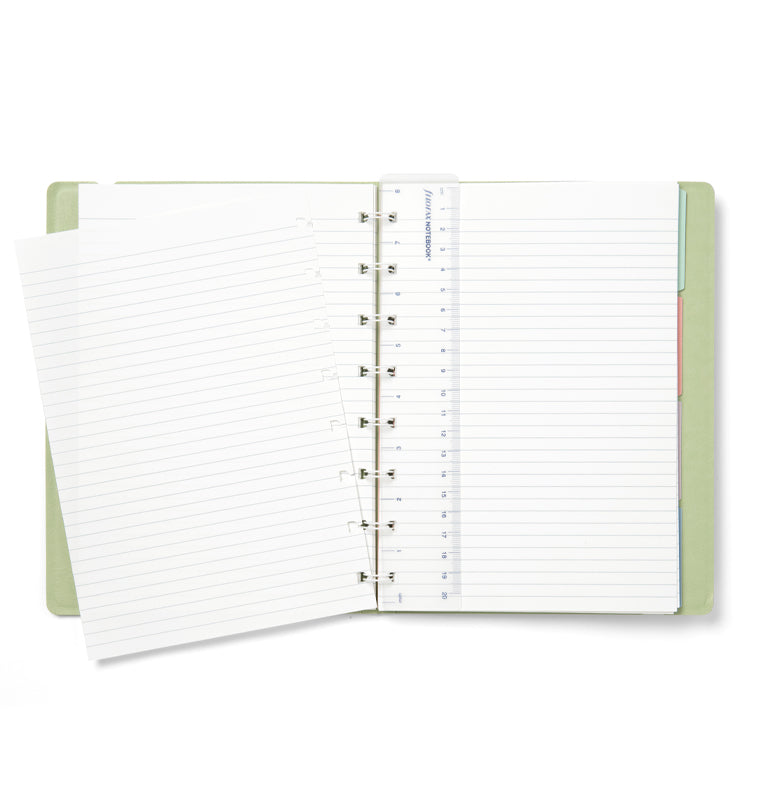 Filofax Classic Pastels A5 Refillable Notebook Sage 179544