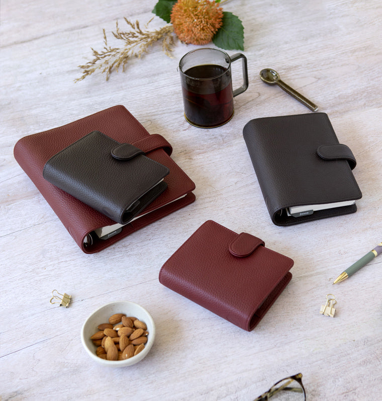 Filofax Norfolk Pocket Leather Organizer in Espresso