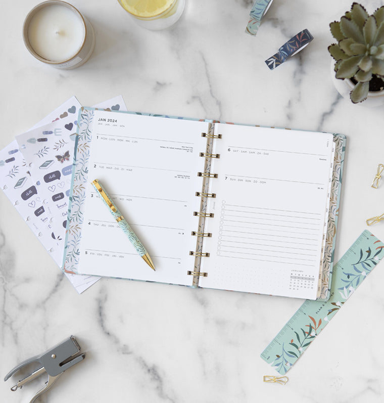 Botanical A5 Planner Mint