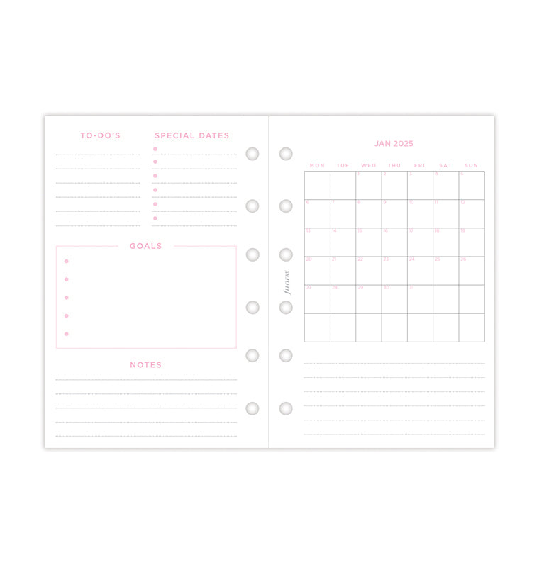 Confetti Week On Two Pages Diary - Pocket 2025 Multilanguage - 25-68291