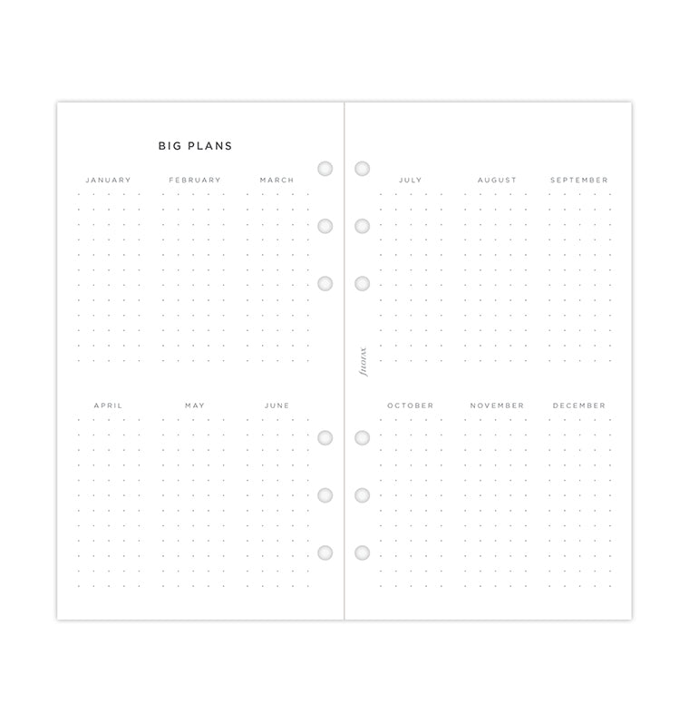 Minimal Week On Two Pages Diary - Personal 2025 Multilanguage - 25-68490