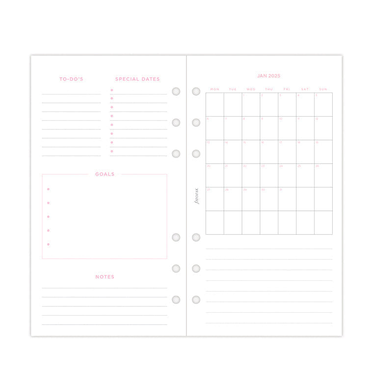 Confetti Week On Two Pages Diary - Personal 2025 Multilanguage - 25-68491