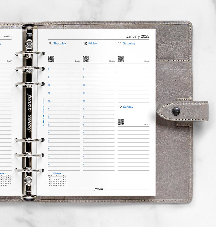 Week On Two Pages Diary With Appointments - A5 2025 English - 25-68521
