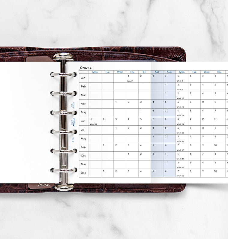 Filofax Personal English Horizal Planner 2026 Filofax Personal English Horizal Planner 2026