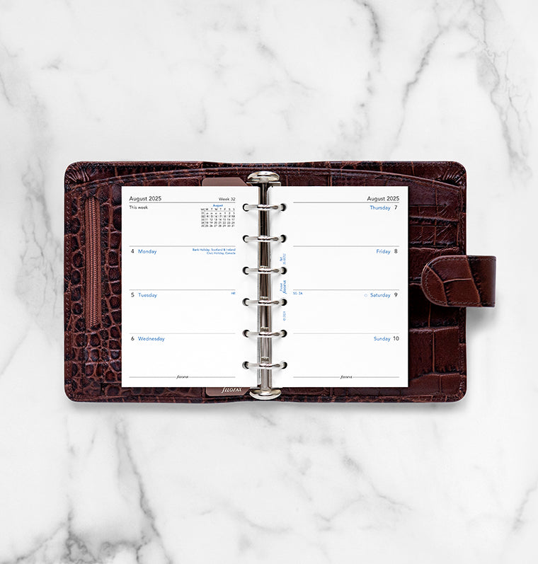 Week On Two Pages Academic Diary - Pocket 2025-2026 English Filofax 26-68252