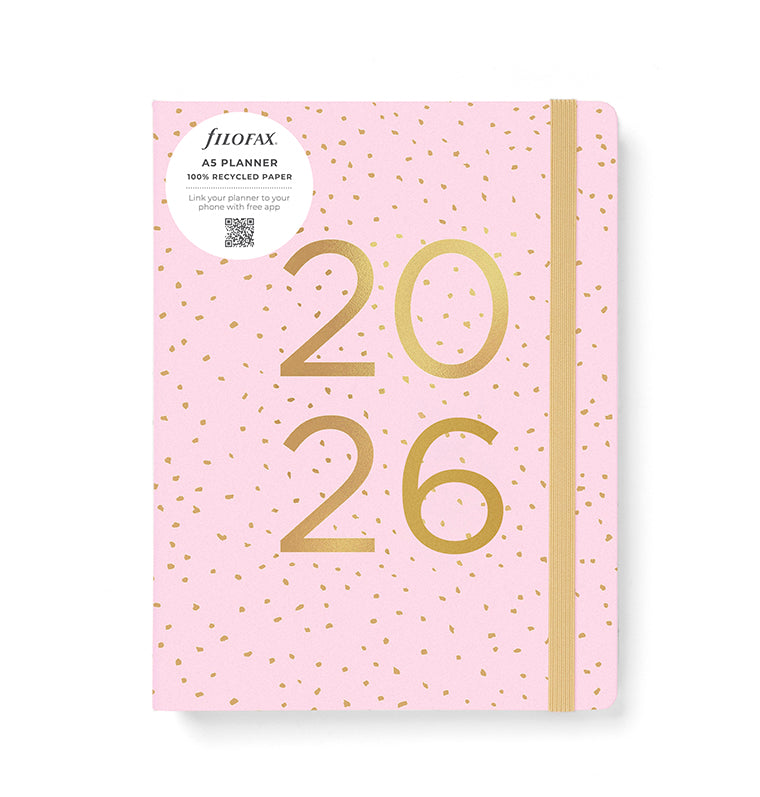26-68298, Confetti A5 Planner Rose Quartz 2026
