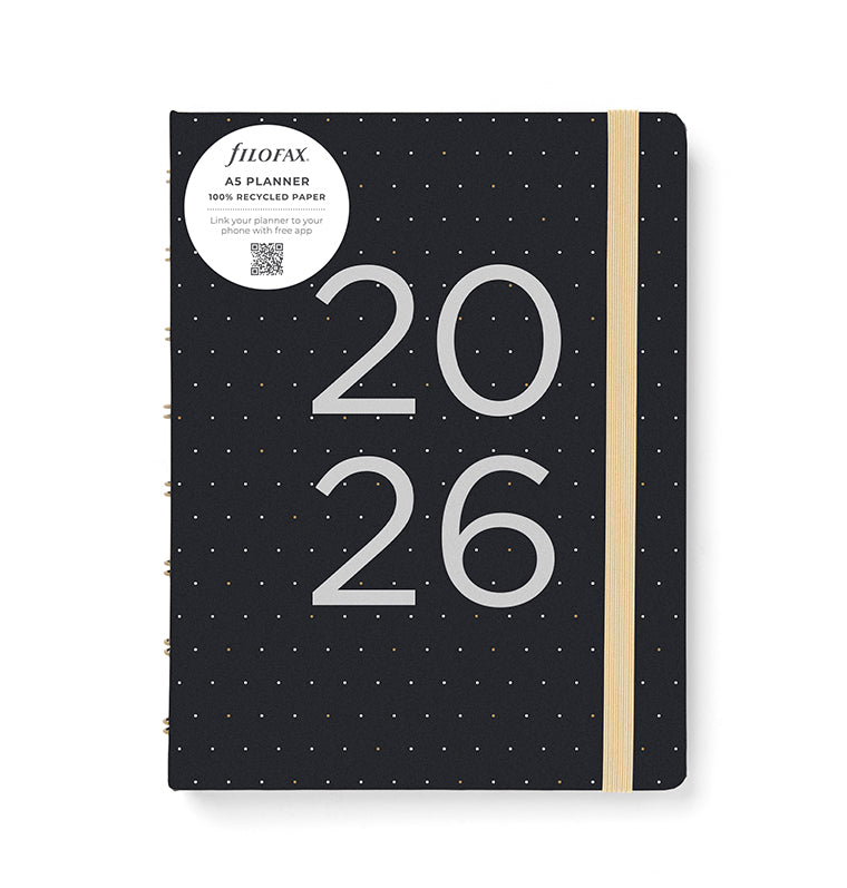 26-68300, Moonlight A5 Planner Black 2026