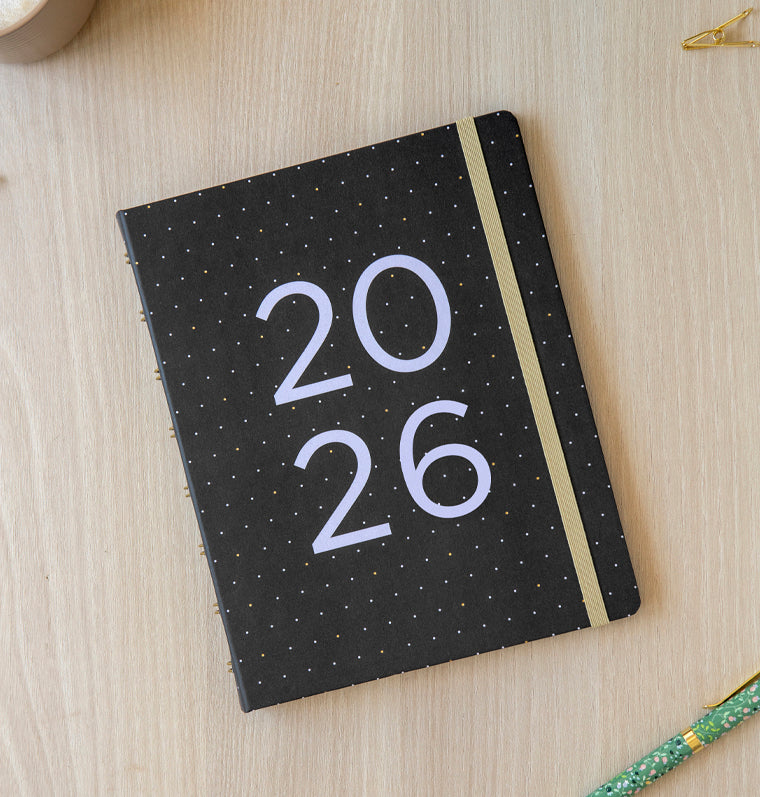 26-68300, Moonlight A5 Planner Black 2026