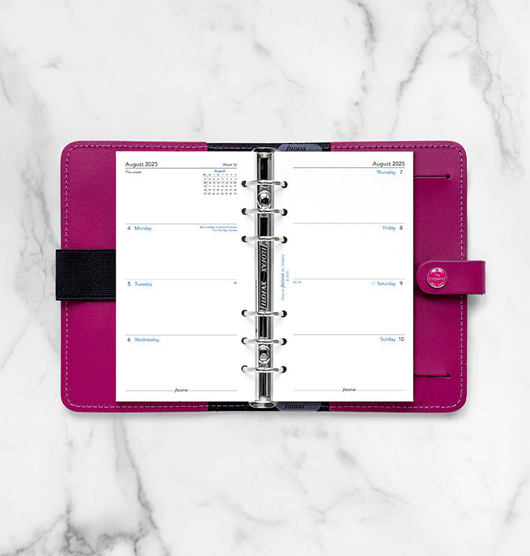 Week On Two Pages Academic Diary - Personal 2025-2026 English Filofax 26-68452