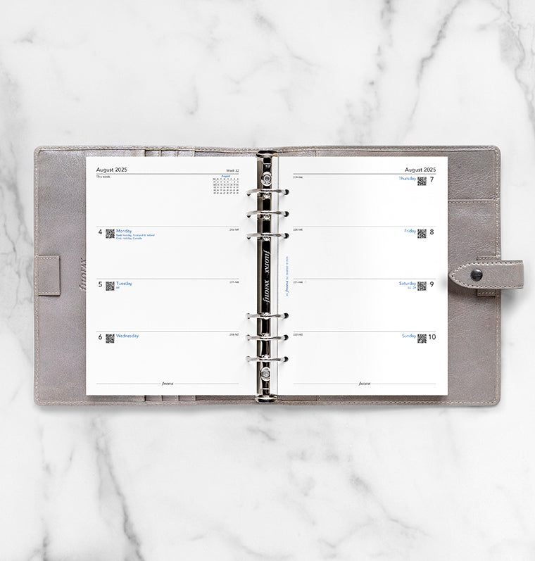 Week On Two Pages Academic Diary - A5 2025-2026 English  Filofax 26-68562