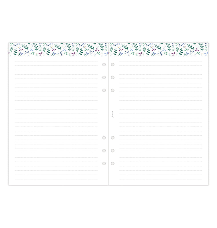 Garden Week On Two Pages Diary Refill - A5 2026 Multilanguage Filofax 26-68592