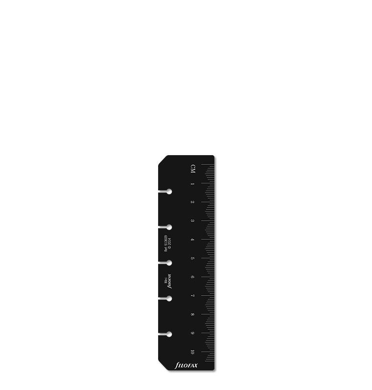 Filofax Ruler Ruler Page Marker Black Mini - Filofax – Filofax CA