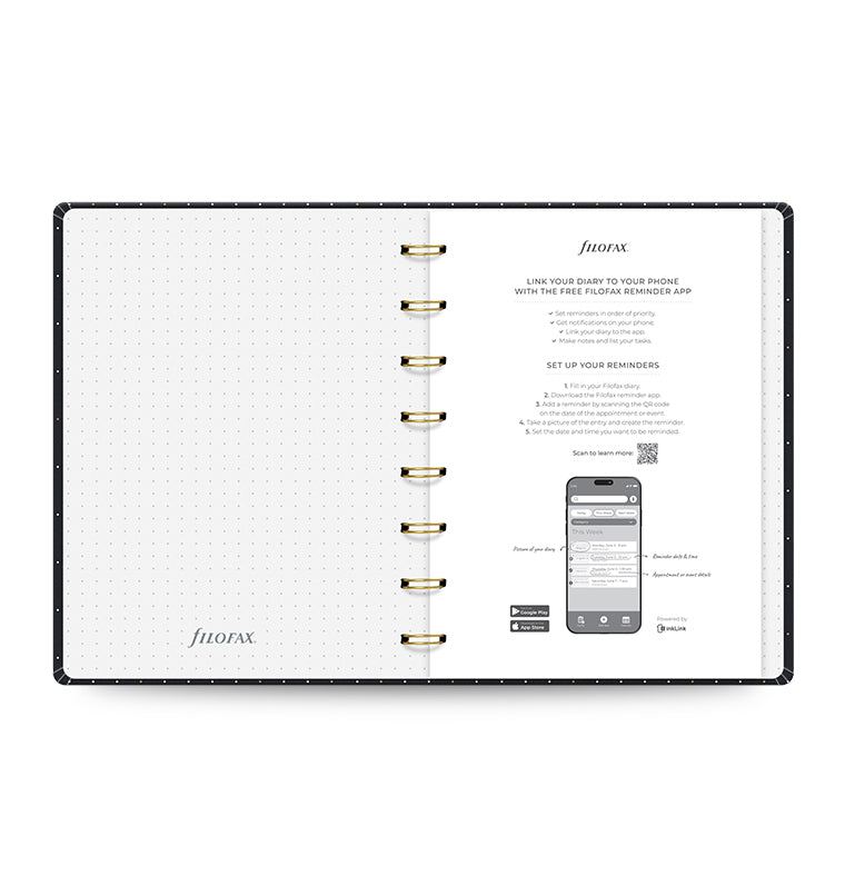 Moonlight A5 Planner Black 2025