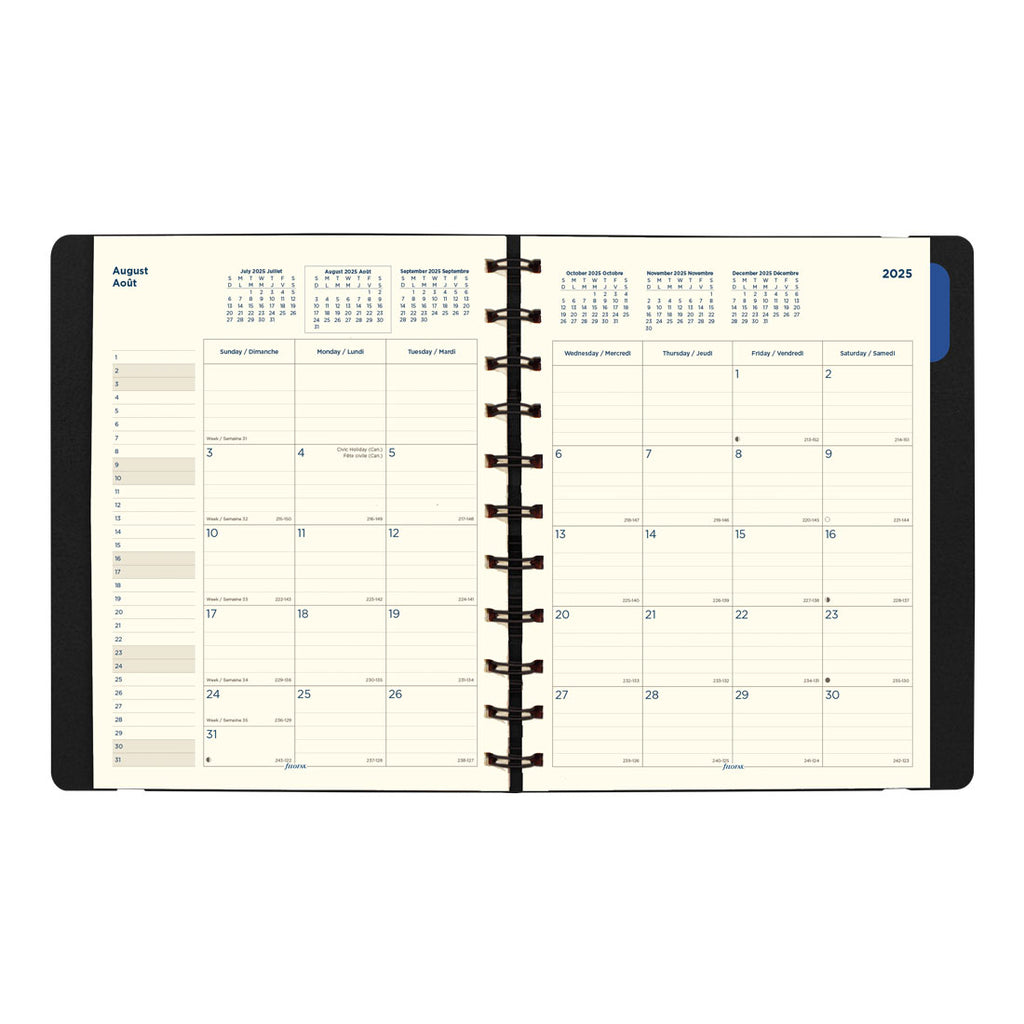Filofax Monthly Planner - Letter Black 2026 26-1811001