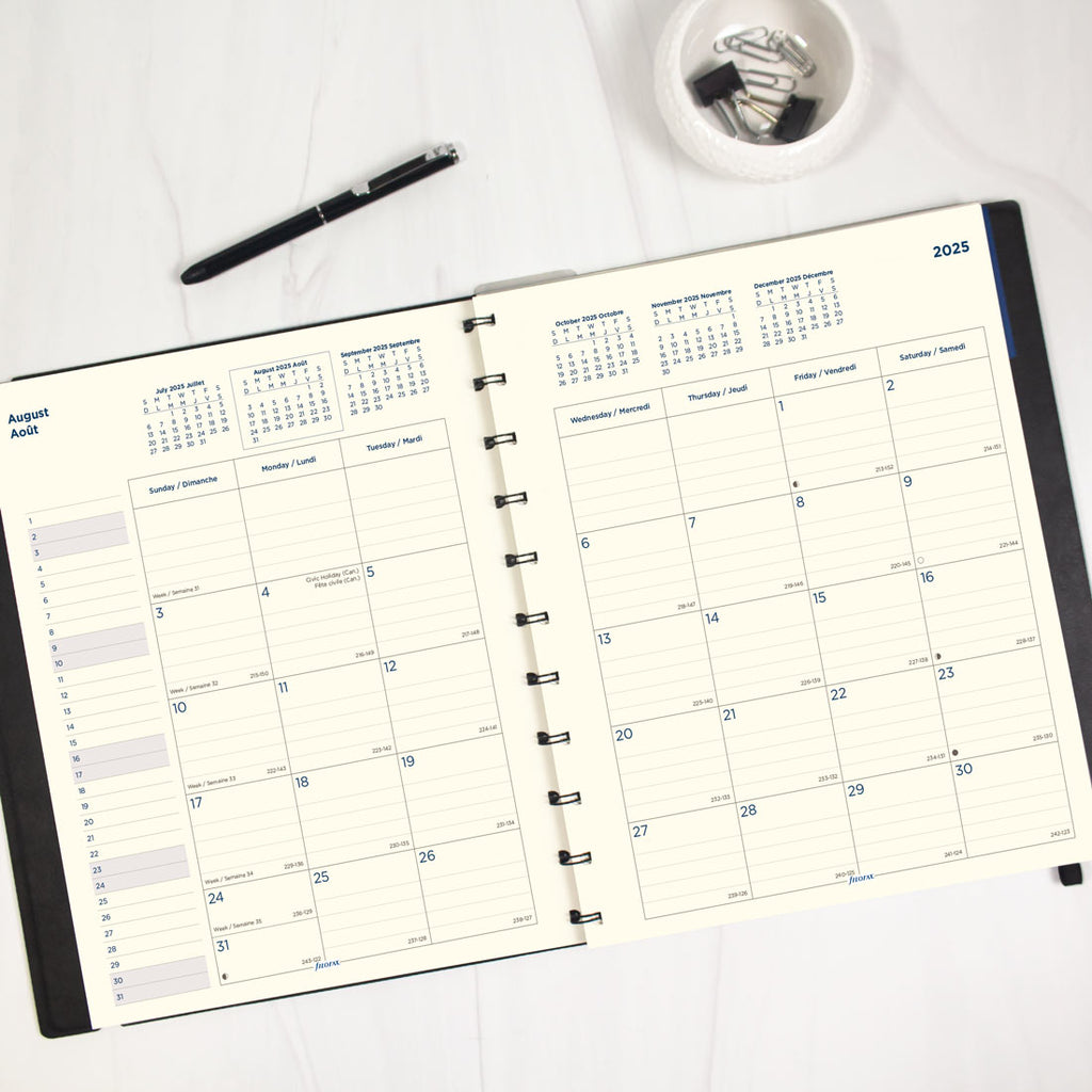 Filofax Monthly Planner - Letter Black 2026 26-1811001