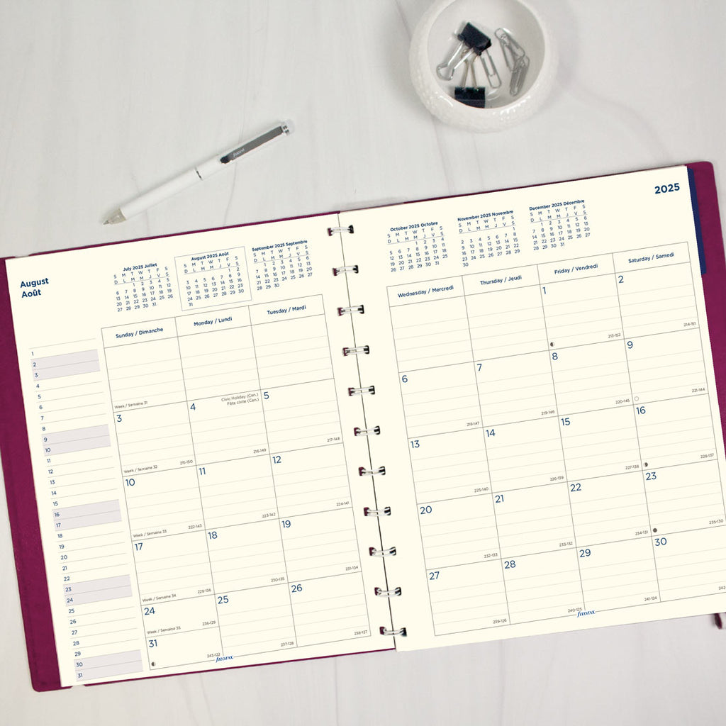 Filofax Monthly Planner - Letter Fuchsia 2026 26-1811003
