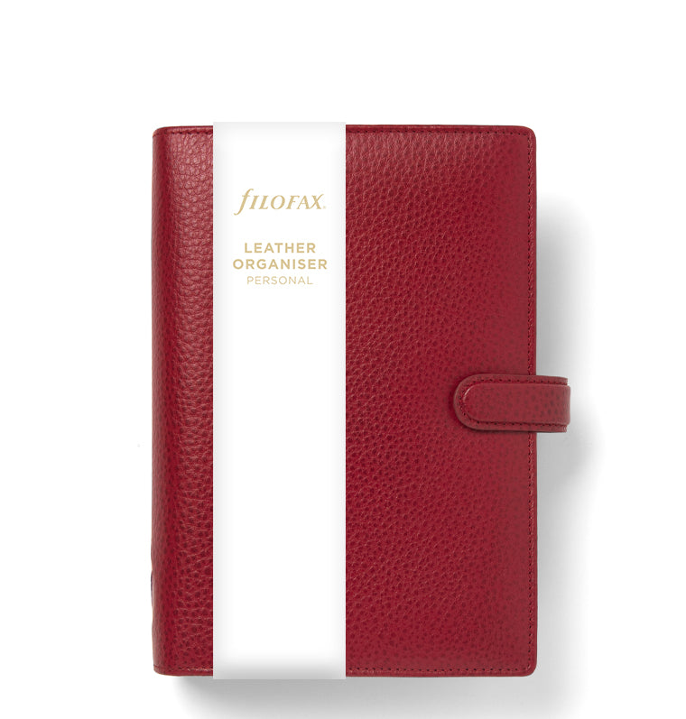 Finsbury Personal Leather Organizer in Scarlet Red UD-022395
