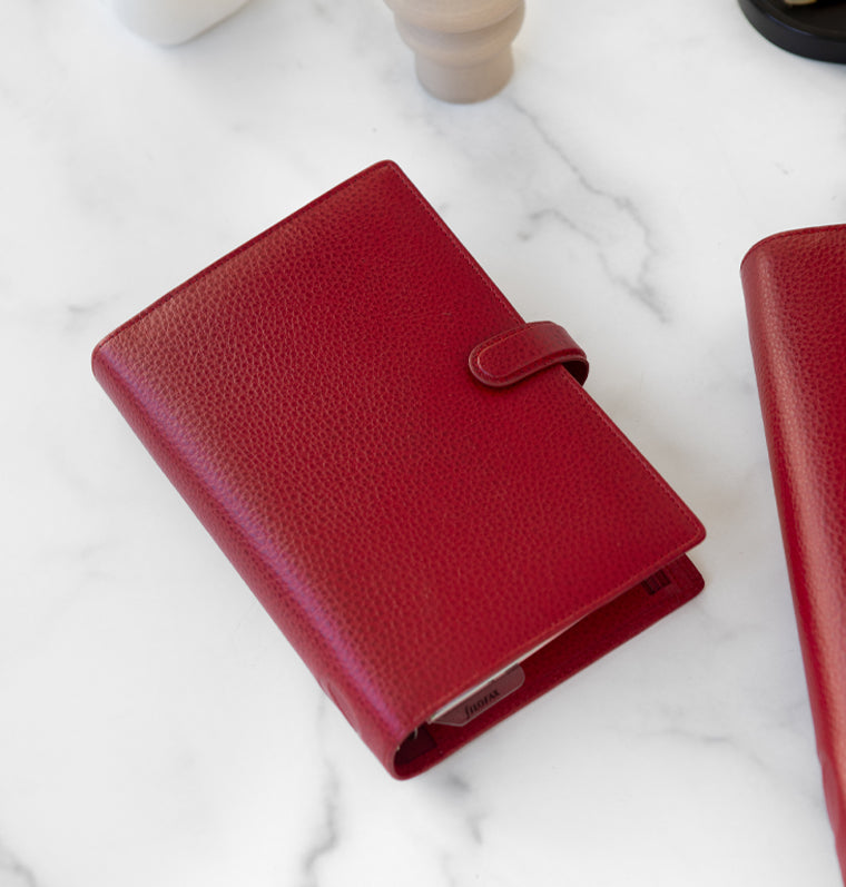 Finsbury Personal Leather Organizer in Scarlet Red UD-022395
