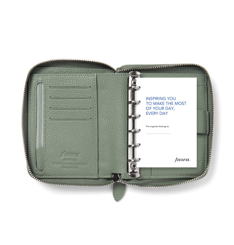 Norfolk Pocket Compact Zip Organizer Sage