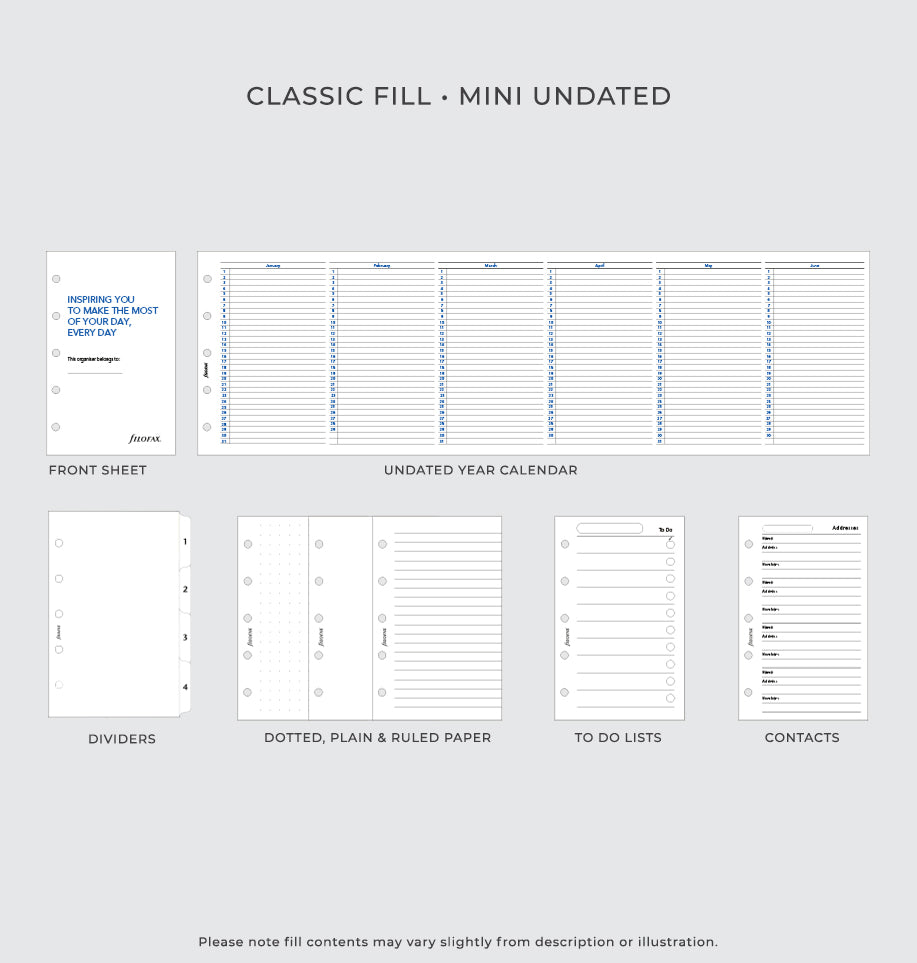 Saffiano Mini Organizer – Filofax CA