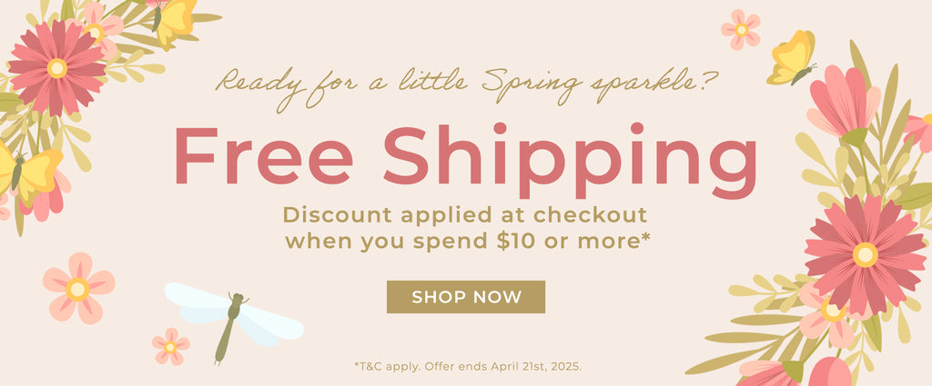 Free Shipping when you spend $10 or more! Discount applied at checkout.
