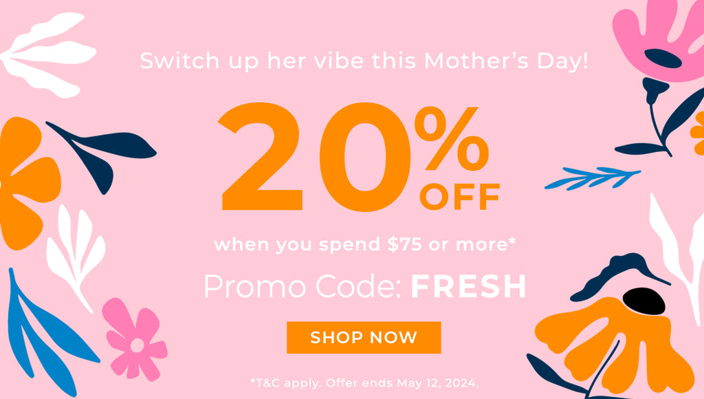 20% off when you spend $75 or more with promo code: FRESH*