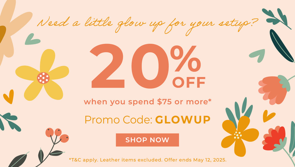 20% off when you spend $75 or more with promo code: GLOWUP. T&C apply. Offer ends May 12, 2025.