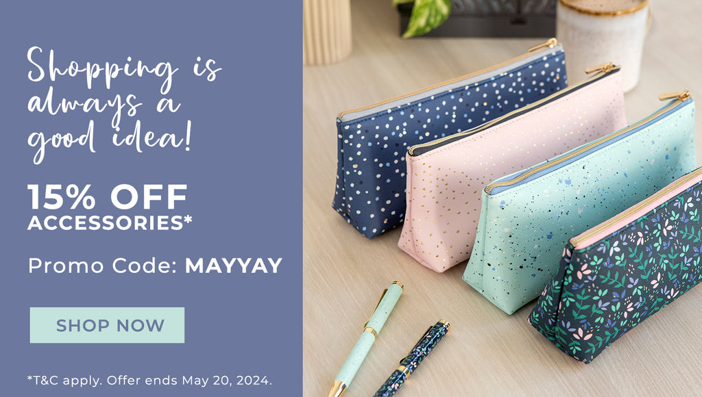15% off Accessories with promo code: MAYYAY
