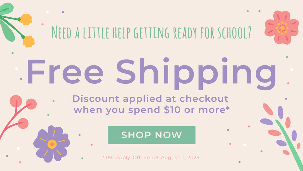 Free standard Shipping on all orders when you spend $10 or more.