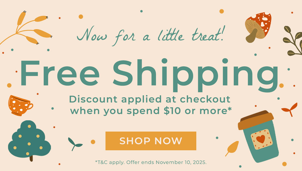 Free Shipping when you spend $10 or more.