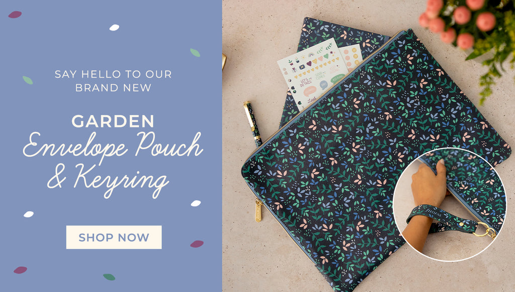 New Garden Envelope Pouch & Keyring