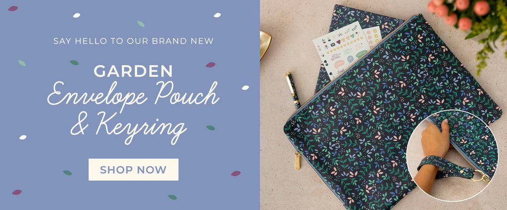 New Garden Envelope Pouch & Keyring