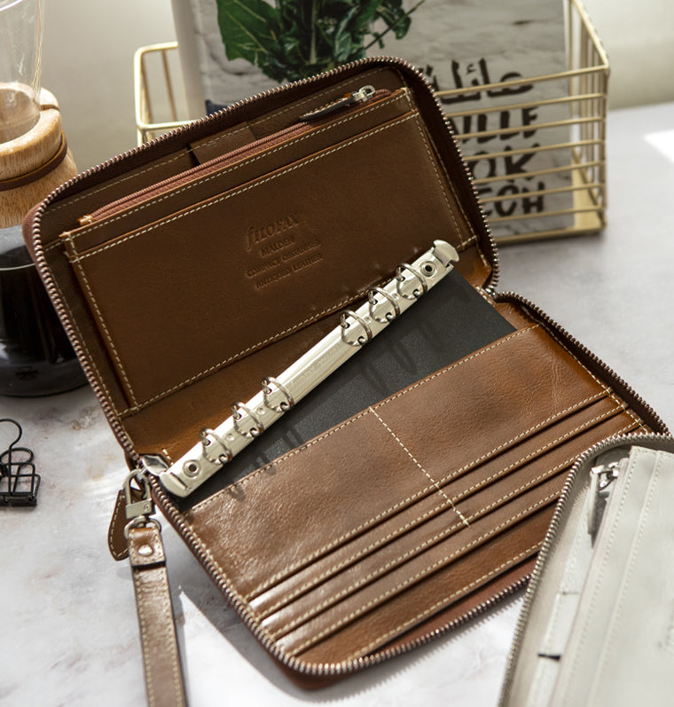 Malden Leather Organizer - Personal Compact Zip | Filofax – Filofax CA