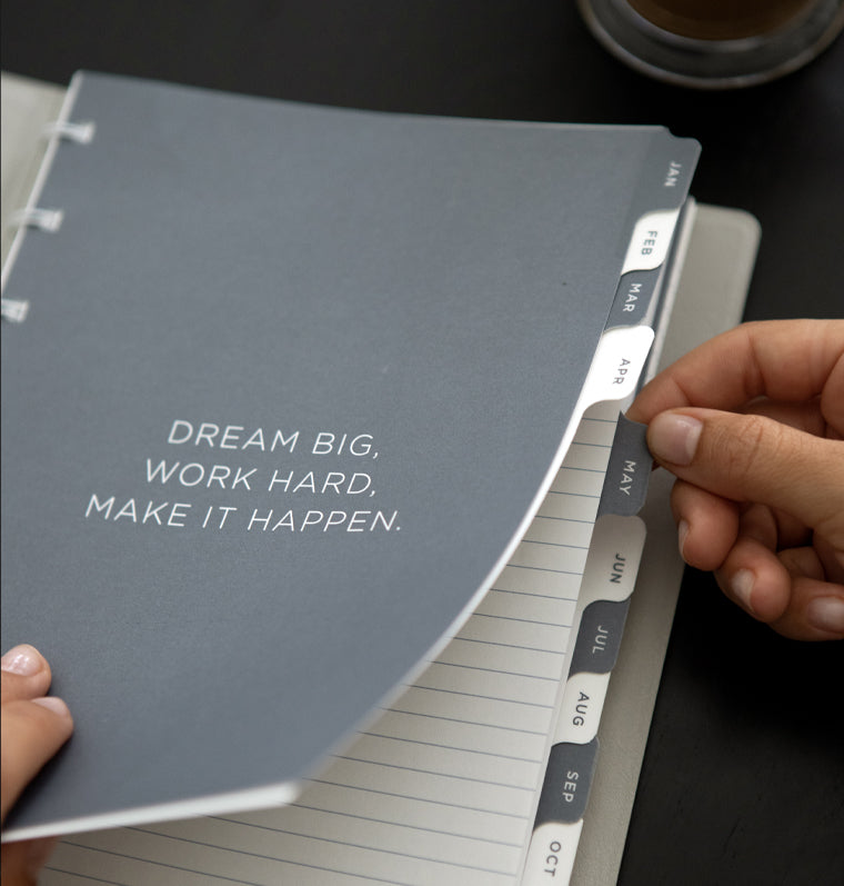 Minimal Monthly A5 Notebook Dividers  132973