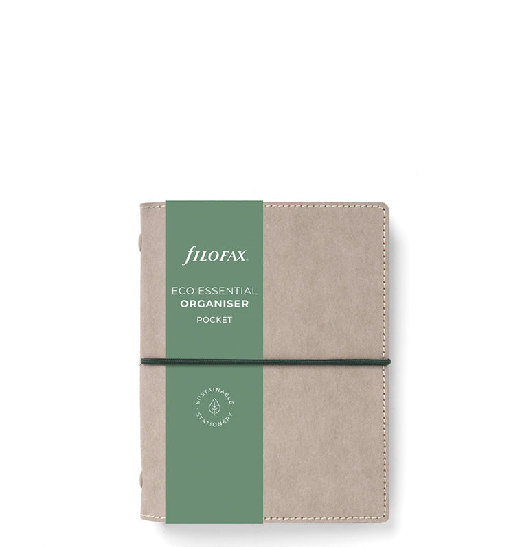 Filofax Eco Essential Pocket Organizer Ash Gray - Packaging