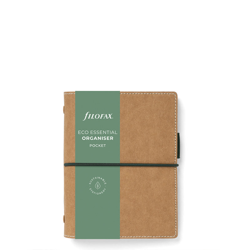 Filofax Eco Essential Pocket Organizer Golden Oak - Packaging