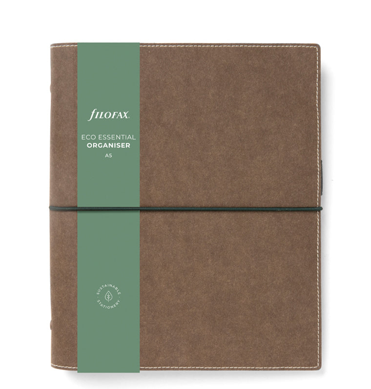 Filofax Eco Essential A5 Organizer Dark Walnut Brown - Packaging