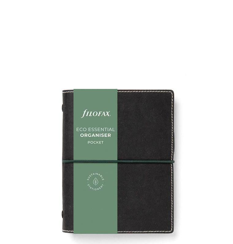 Filofax Eco Essential Pocket Organizer Ebony - Packaging