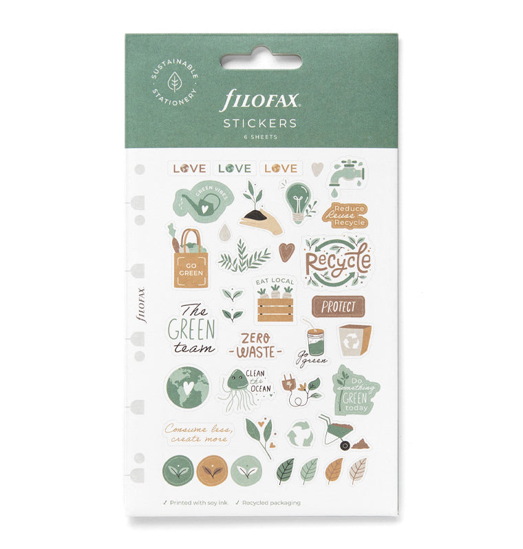 Filofax Eco Essential Stickers in Packaging - Suitable for Organizers and Notebooks