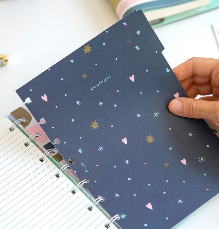 Filofax Removable A5 Notebook Dividers - Good Vibes Collection