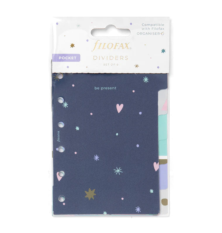 Good Vibes Pocket Size Dividers for Filofax Organizers - in Packaging
