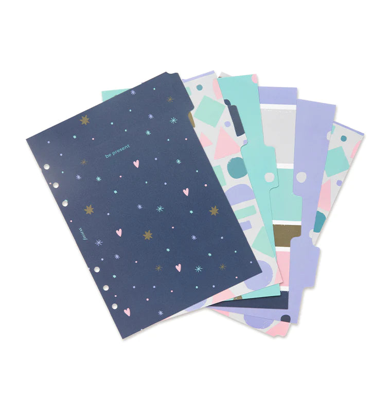 A5 Dividers for Filofax Organizers and Clipbook - Good Vibes Collection