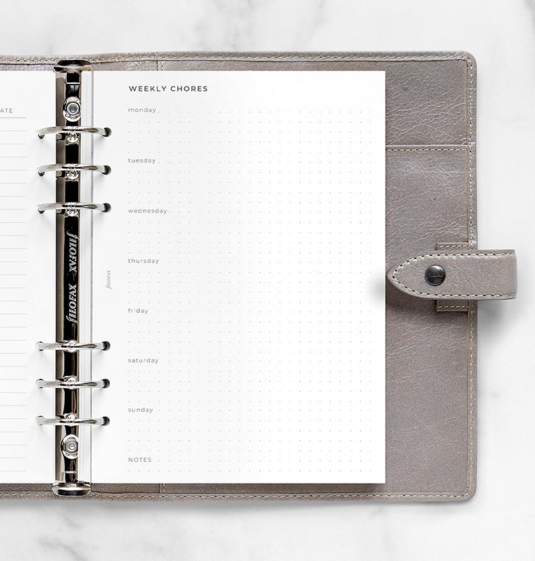 Household Planner Organizer and Clipbook Refill - A5
